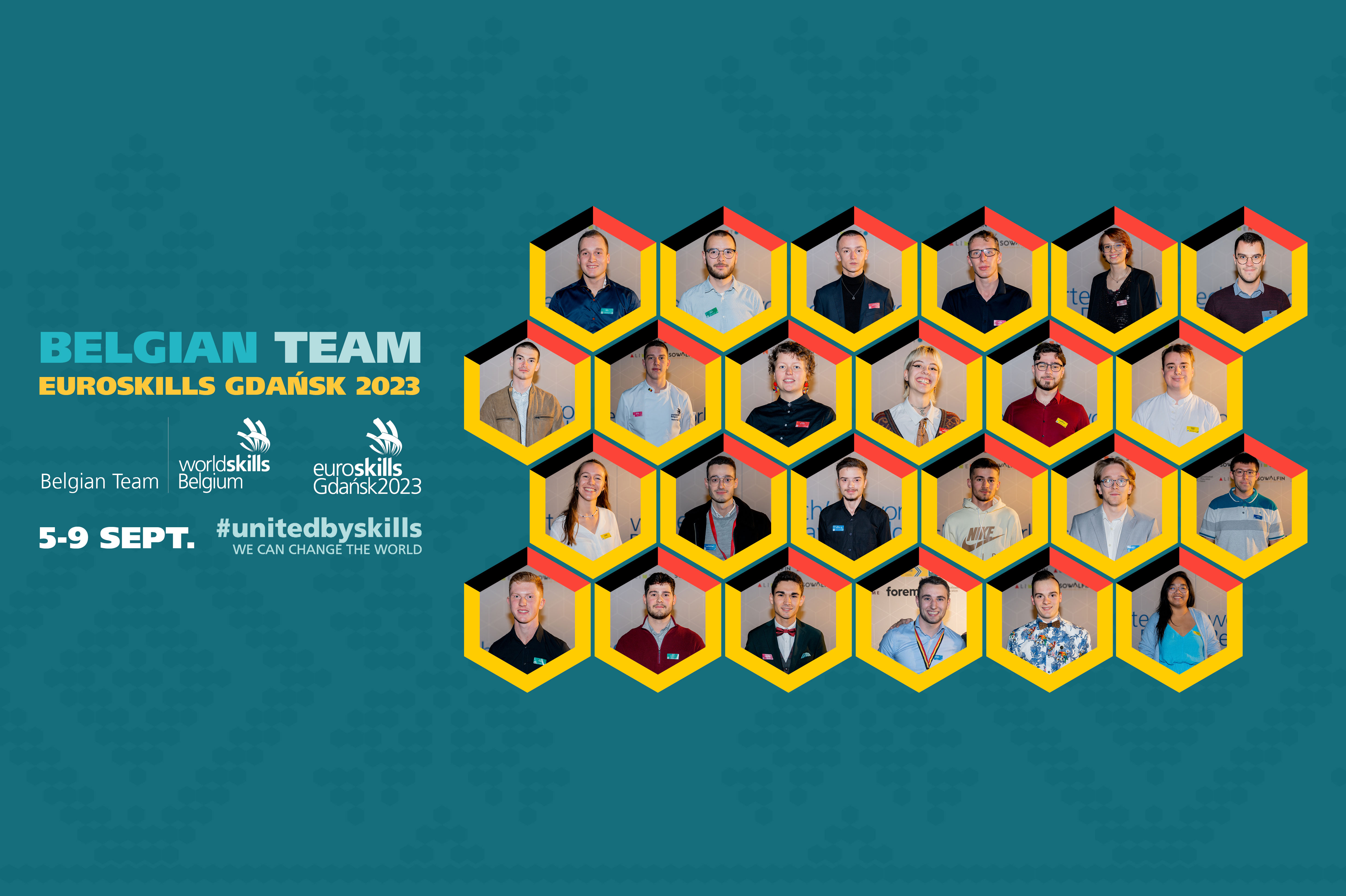 24 "Red Bears" composent le Belgian Team pour changer le monde à EuroSkills Gdańsk 2023